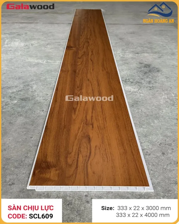 Sàn Nhựa Chịu Lực Giả Gỗ Làm Gác Xép Galawood SCL609X3M